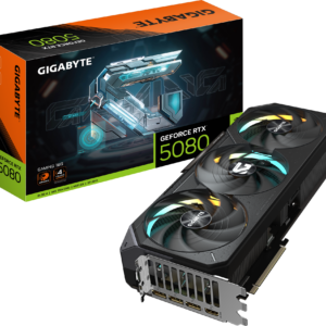 GIGABYTE GeForce RTX 5080 GAMING 16GB GDDR7 graphics card with triple-fan cooling, model GV-N5080GAMING-16GD