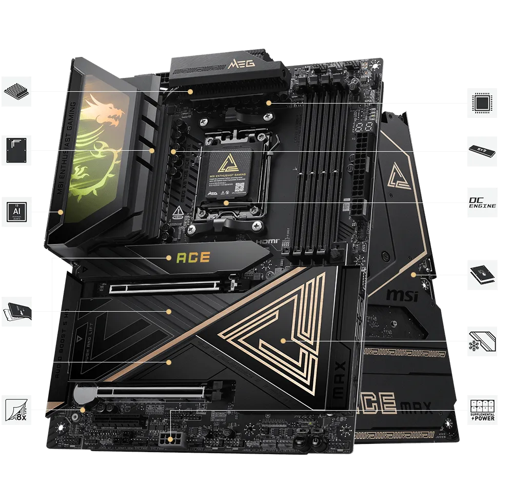 MSI MEG X870E Ace Max AM5 Motherboard