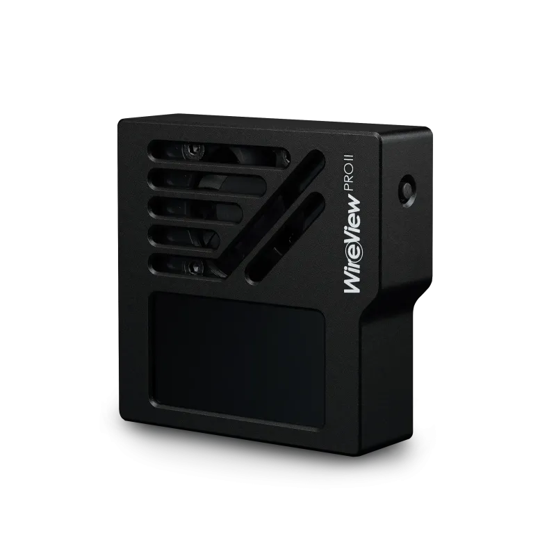 Thermal Grizzly WireView Pro II GPU adapter front view with TFT display