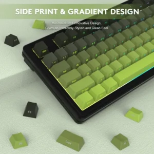⁦Attack Shark M87 Pro V2 Tri Mode RGB Green Tea Gaming Keyboard⁩ - الصورة ⁦7⁩