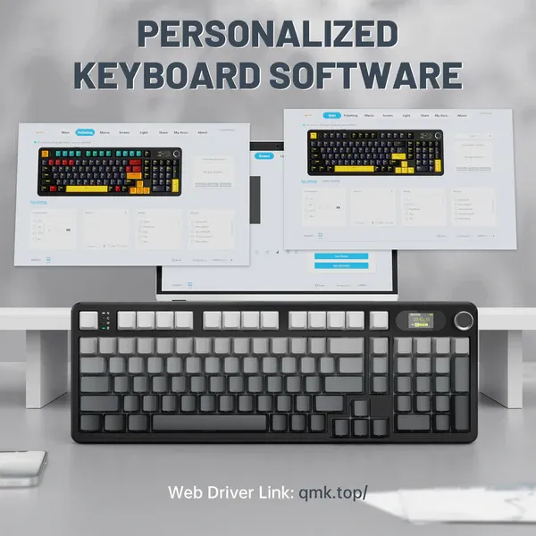 Hot-swappable linear Blueberry switches and PBT keycaps