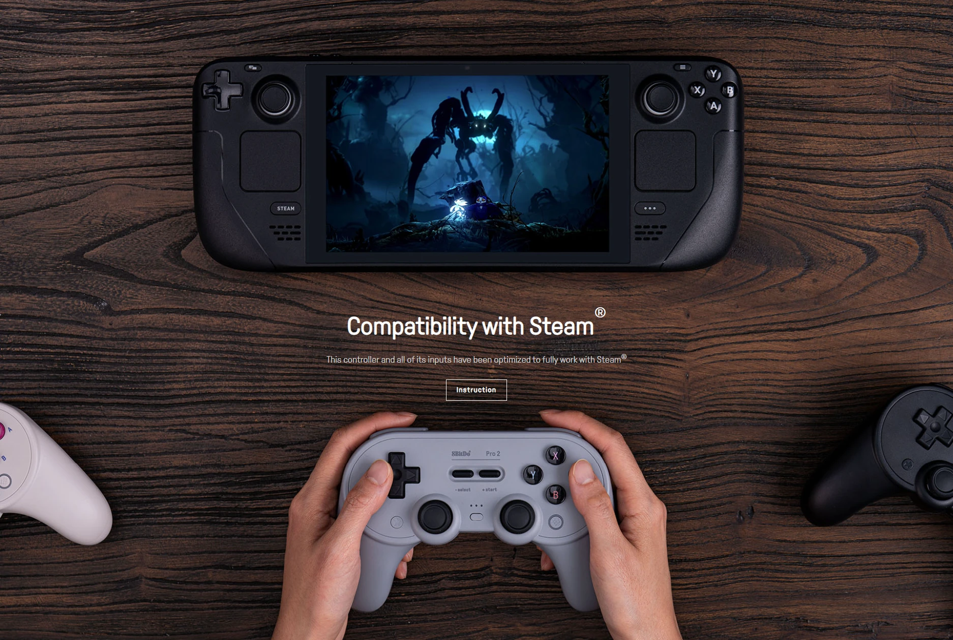 8BitDo Pro 2 Steam compatible wireless gamepad