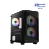 Aerocool B312F Flow Tempered Glass Black Mini Tower Case