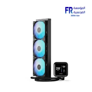 ⁦Apnx LC1 D 360 320W TDP IPS LCD ARGB Black AIO Liquid CPU Cooler⁩ - الصورة ⁦3⁩