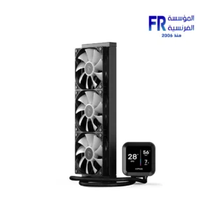 ⁦Apnx LC1 D 360 320W TDP IPS LCD ARGB Black AIO Liquid CPU Cooler⁩ - الصورة ⁦4⁩
