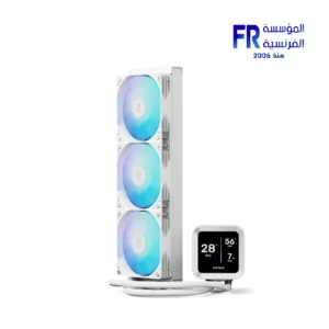 ⁦Apnx LC1 D 360 320W TDP IPS LCD ARGB White AIO Liquid CPU Cooler⁩ - الصورة ⁦3⁩