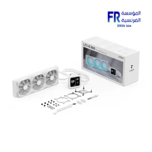 Alternative view of Apnx LC1 D 360 320W TDP IPS LCD ARGB White AIO Liquid CPU Cooler