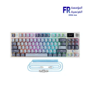 Attack Shark K86 Tri Mode RGB Lavender Blue Whale Gaming Keyboard