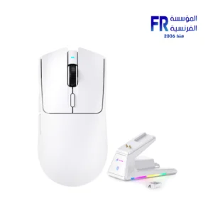 Alternative view of Attack Shark X1 Lightweight Tri Mode White Gaming Mouse