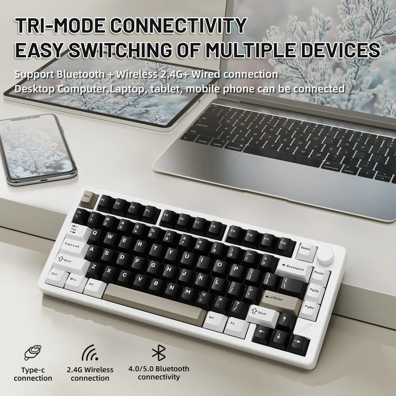 Attack Shark X86T Tri-Mode RGB Green Tea Gaming Keyboard