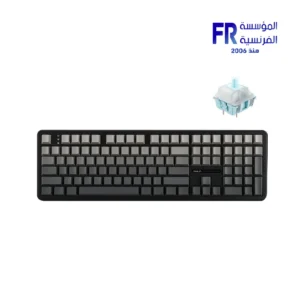 Aula F108 Tri Mode Wind Spirit Switch PBT Gradient Gray Side Printed RGB Black Mechanical Keyboard