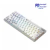 Aula F3061 keyboard white 61 key compact wired membrane gaming with RGB lighting
