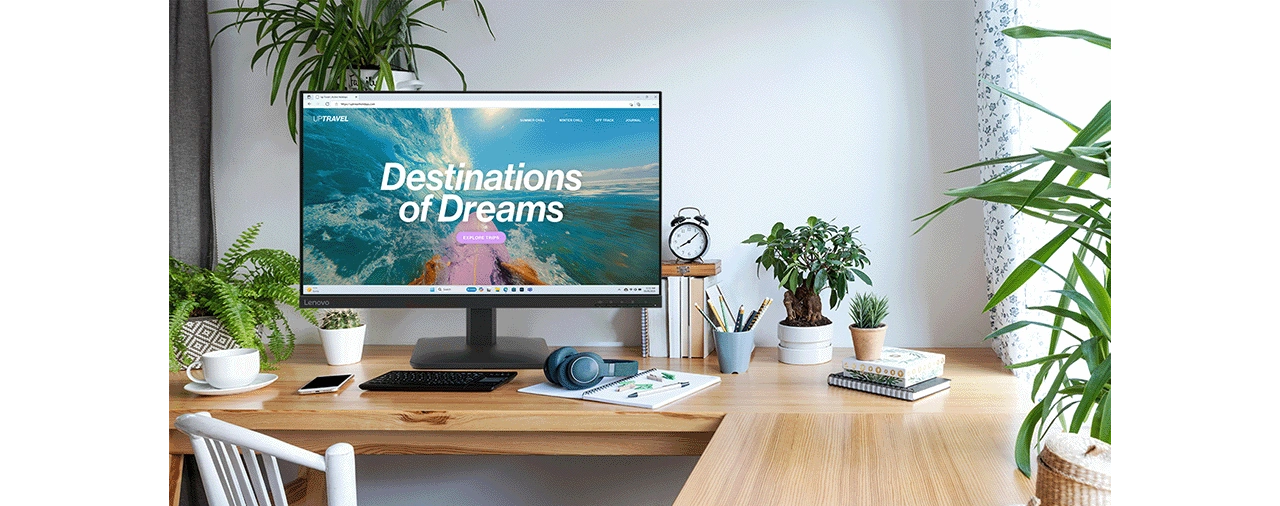 Lenovo L27-4E 27 Inch FHD 100Hz IPS Raven Black Monitor