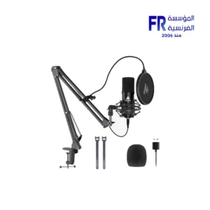 Maono A04 microphone black condenser USB front view Nasr City store Egypt