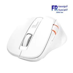Meetion BTM032 White Ergonomic Wireless Mouse Front View Egypt Best Price