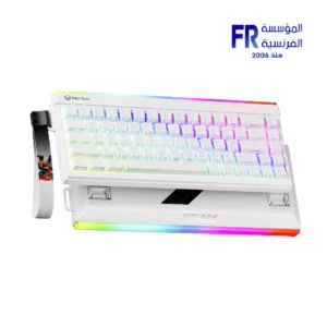 Meetion Vibekey B68 White 68% Wireless Membrane Gaming Keyboard Front View