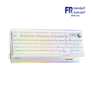 Meetion Vibekey B98 White 98% Wireless Membrane Gaming Keyboard Front View