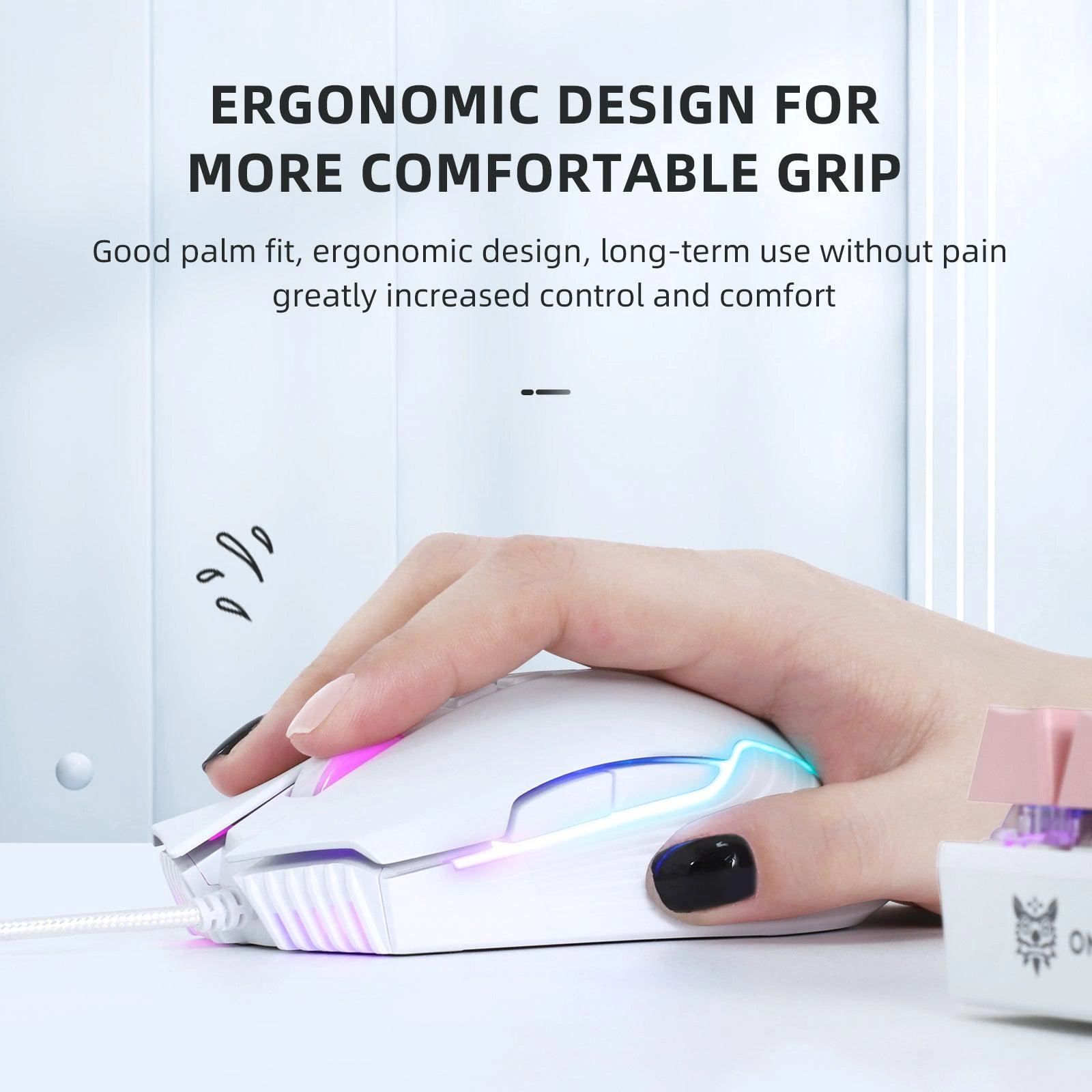Onikuma CW905 Ergonomic Design with 7 Programmable Buttons