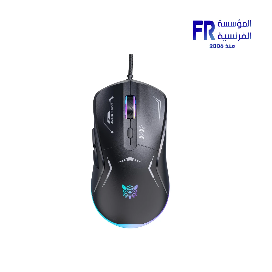 Onikuma CW917 3600 DPI RGB Wired Black Gaming Mouse