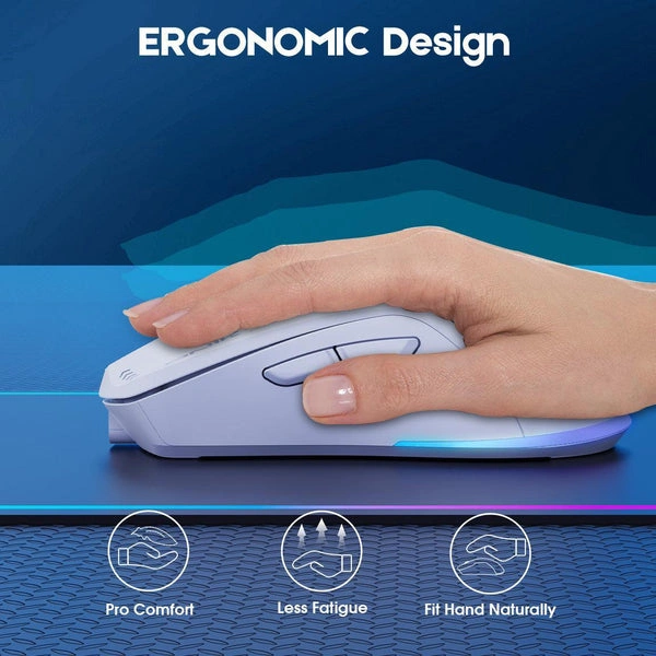 Onikuma CW917 Dual Mode RGB Wireless Black Gaming Mouse