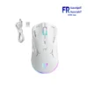 Onikuma CW917 Dual Mode RGB Wireless White Gaming Mouse