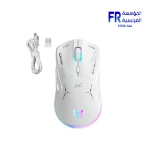 Onikuma CW917 Dual Mode RGB Wireless White Gaming Mouse
