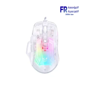 Onikuma CW923 mouse transparent body with internal lighting front view Nasr City store Egypt