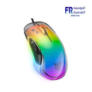 Onikuma CW925 12800 DPI RGB Transparent Wired White Gaming Mouse - Image 4
