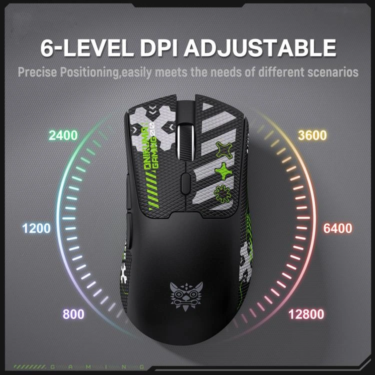Onikuma DM01 Side Profile with Ergonomic Shape and RGB Effects