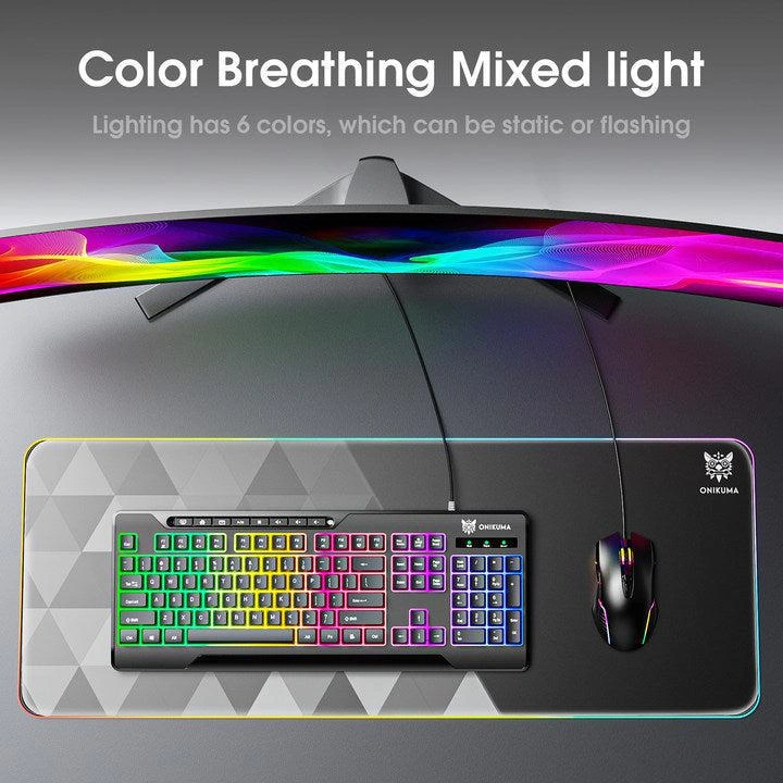 Onikuma G32 RGB Wired Membrane Black Gaming Keyboard