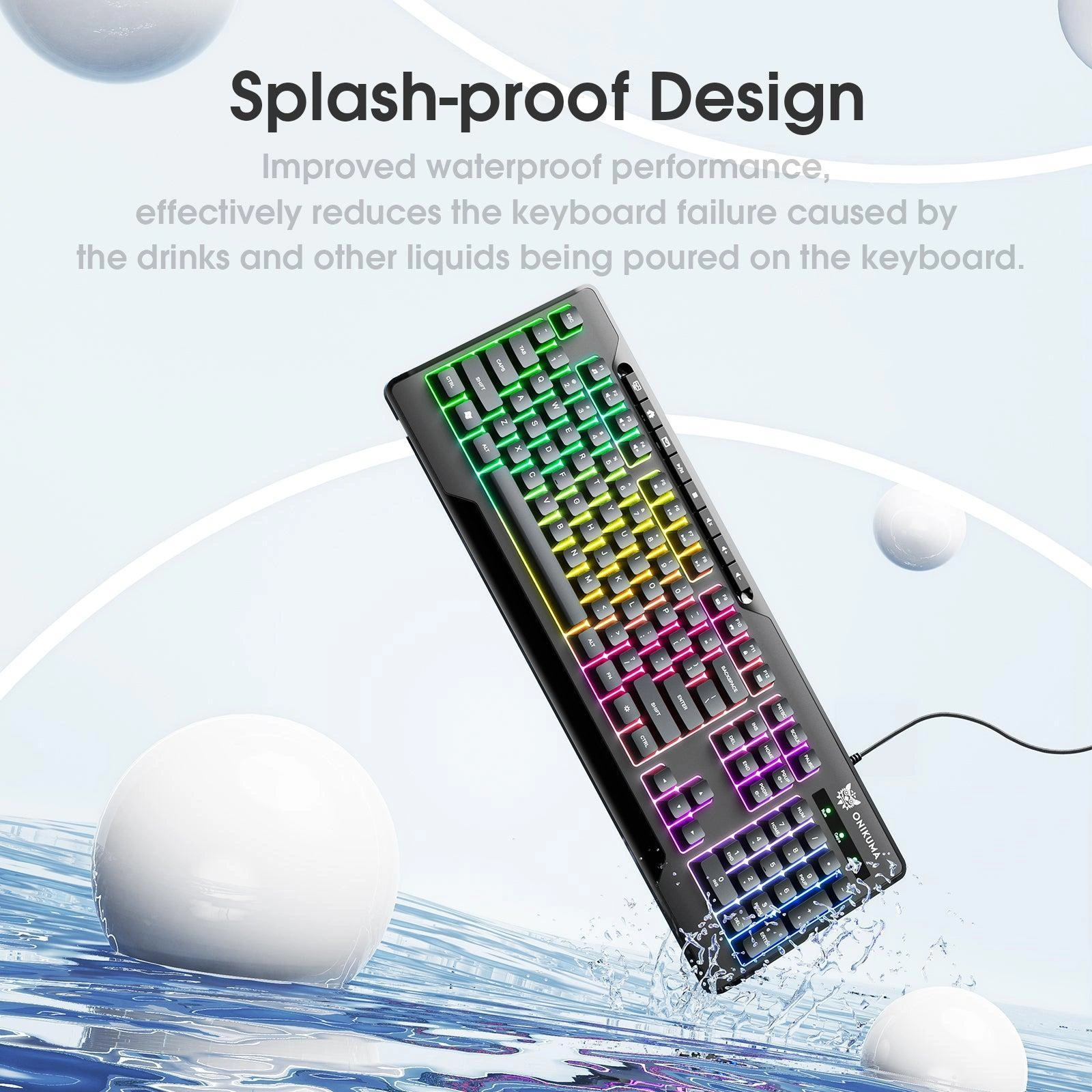 Onikuma G32 Membrane Keyboard with Numeric Keypad and ABS Keycaps