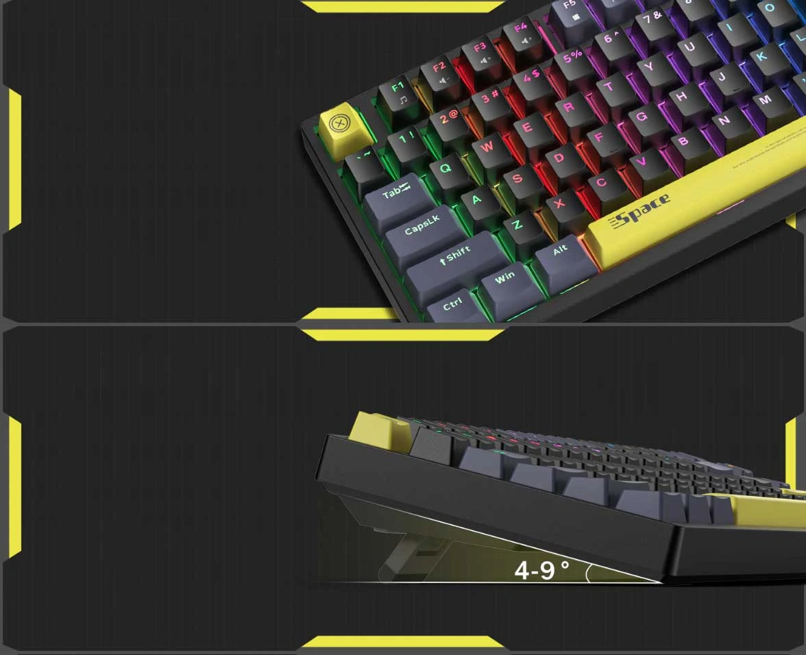 Onikuma G52 75% RGB Wired Mechanical Gaming Keyboard