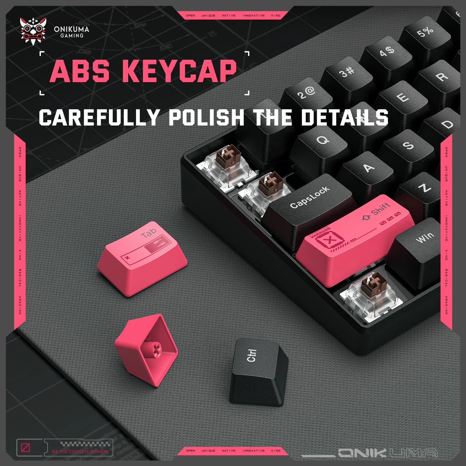 Onikuma G55 60% RGB Wired Mechanical Black Gaming Keyboard