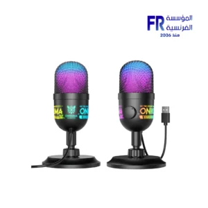 Onikuma M930 microphone black front view Nasr City store Egypt best price