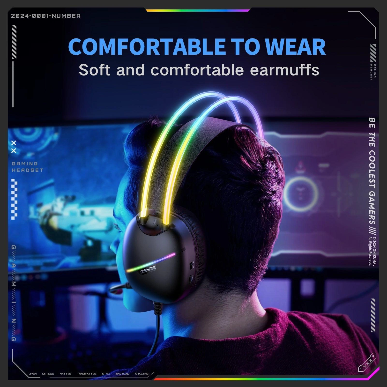 Onikuma X33 Multi-Device Wireless Gaming Headset
