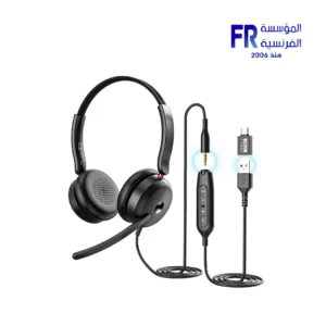 onikuma x81 usb headset black front view egypt best price