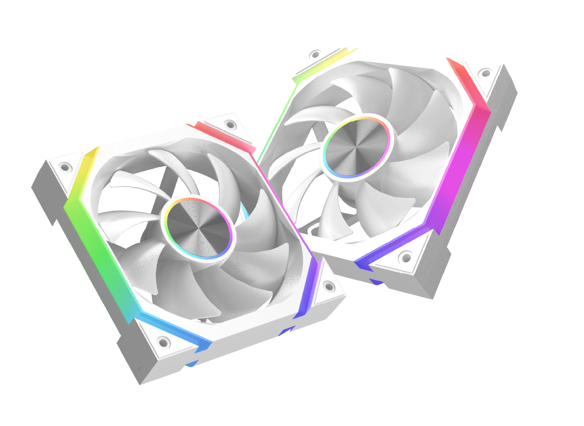 Included ARGB and PWM control box hub with IR remote controller for Xigmatek fans