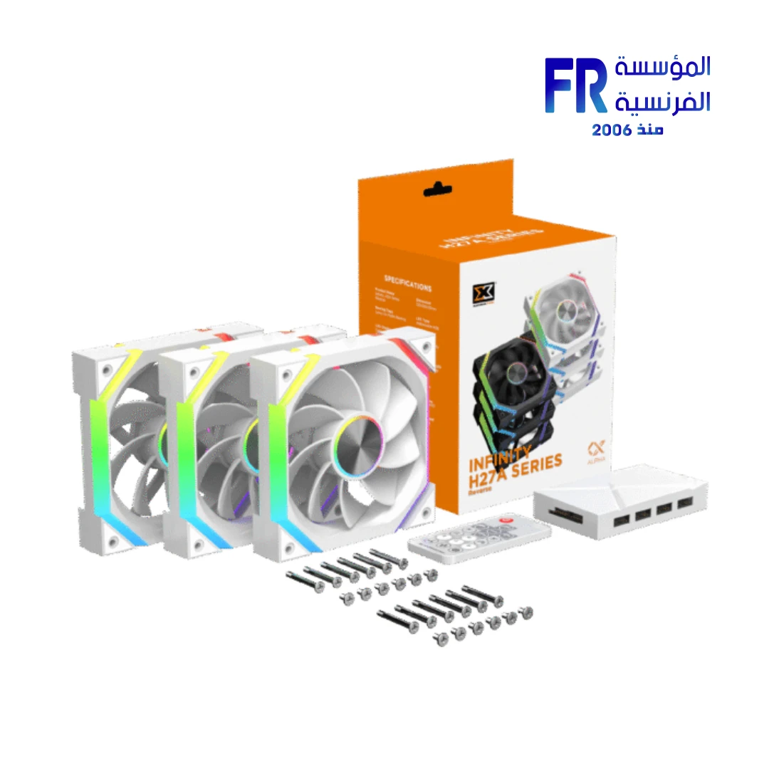 Xigmatek Infinity H27A Arctic Argb Pwm With Remote Control 3 Fan - Image 2
