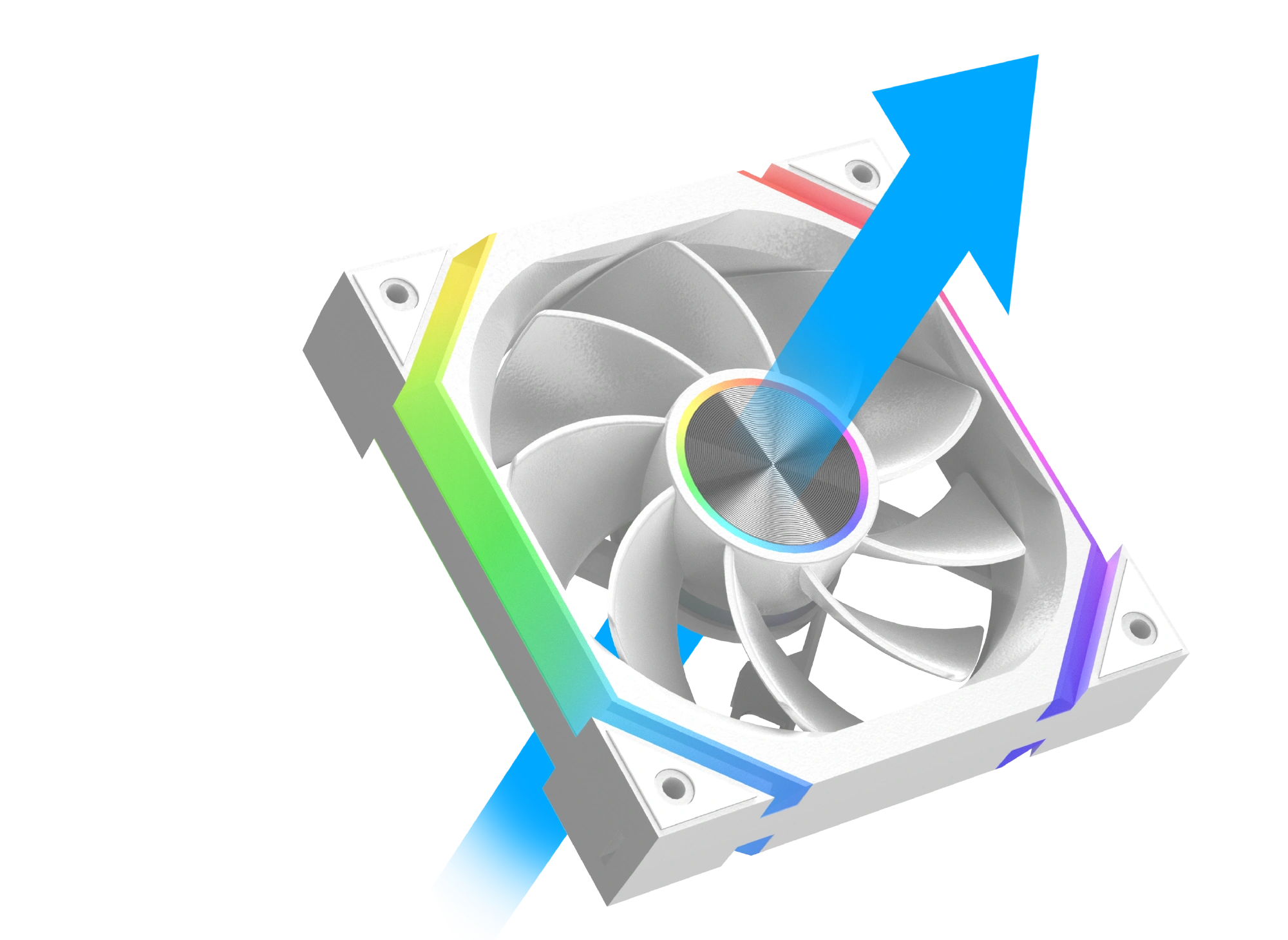 Long life hydro bearing mechanism for silent operation in Xigmatek reverse case fan