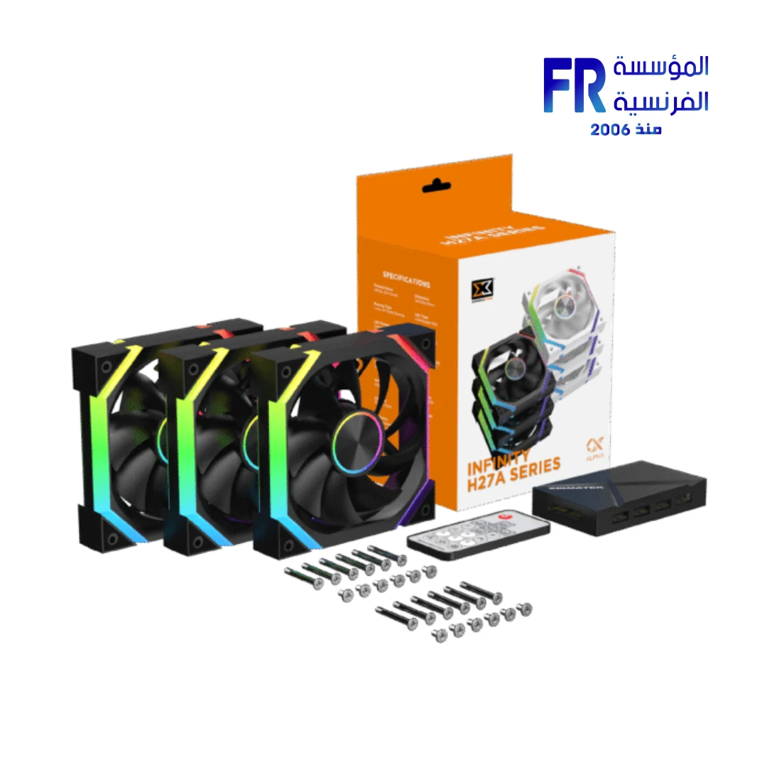 Xigmatek Infinity H27A Argb Pwm With Remote Control 3 Fan - Image 2