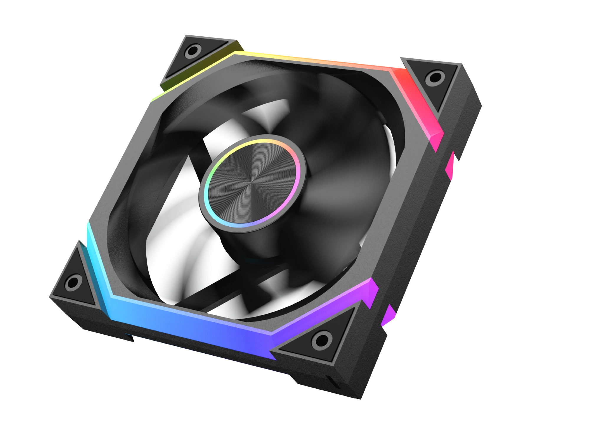 Standard blade design delivering 40.6 CFM balanced airflow for case cooling