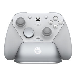 White GameSir G7 Pro Mech White controller with white thumbsticks and dark central Xbox button