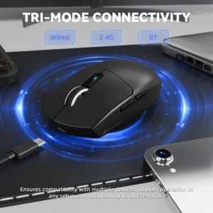 Attack Shark G3 Pro Lightweight Tri Mode Black Gaming Mouse - Image 7