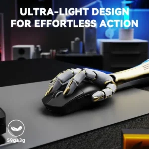 Attack Shark G3 Pro Lightweight Tri Mode Black Gaming Mouse - Image 5