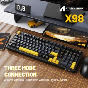 Attack Shark X98 Tri Mode RGB Strawberry Switch Moonlit Night Gaming Keyboard - Image 8
