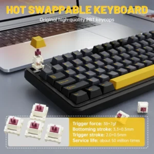 Attack Shark X98 Pro Tri Mode RGB Star Black Gaming Keyboard - Image 5