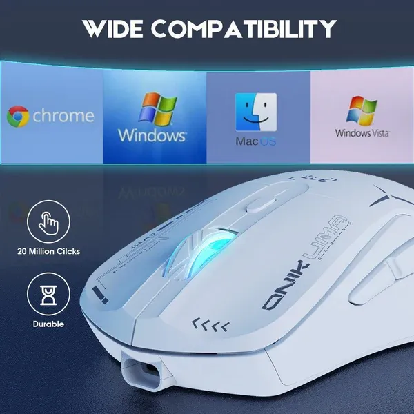 5-level DPI adjustment and ergonomic grip design