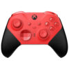 Red Microsoft Xbox Elite Wireless Controller Series 2 Core with black grips and adjustable-tension thumbsticks