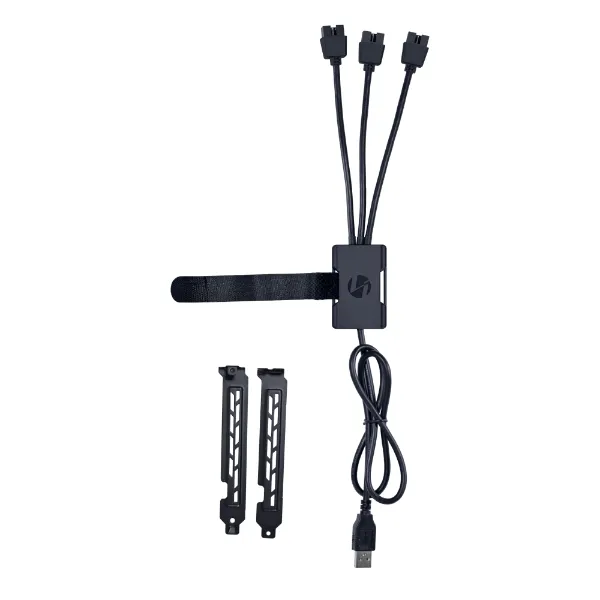 Lian Li USB 2.0 1-to-3 Hub Type A Male Black