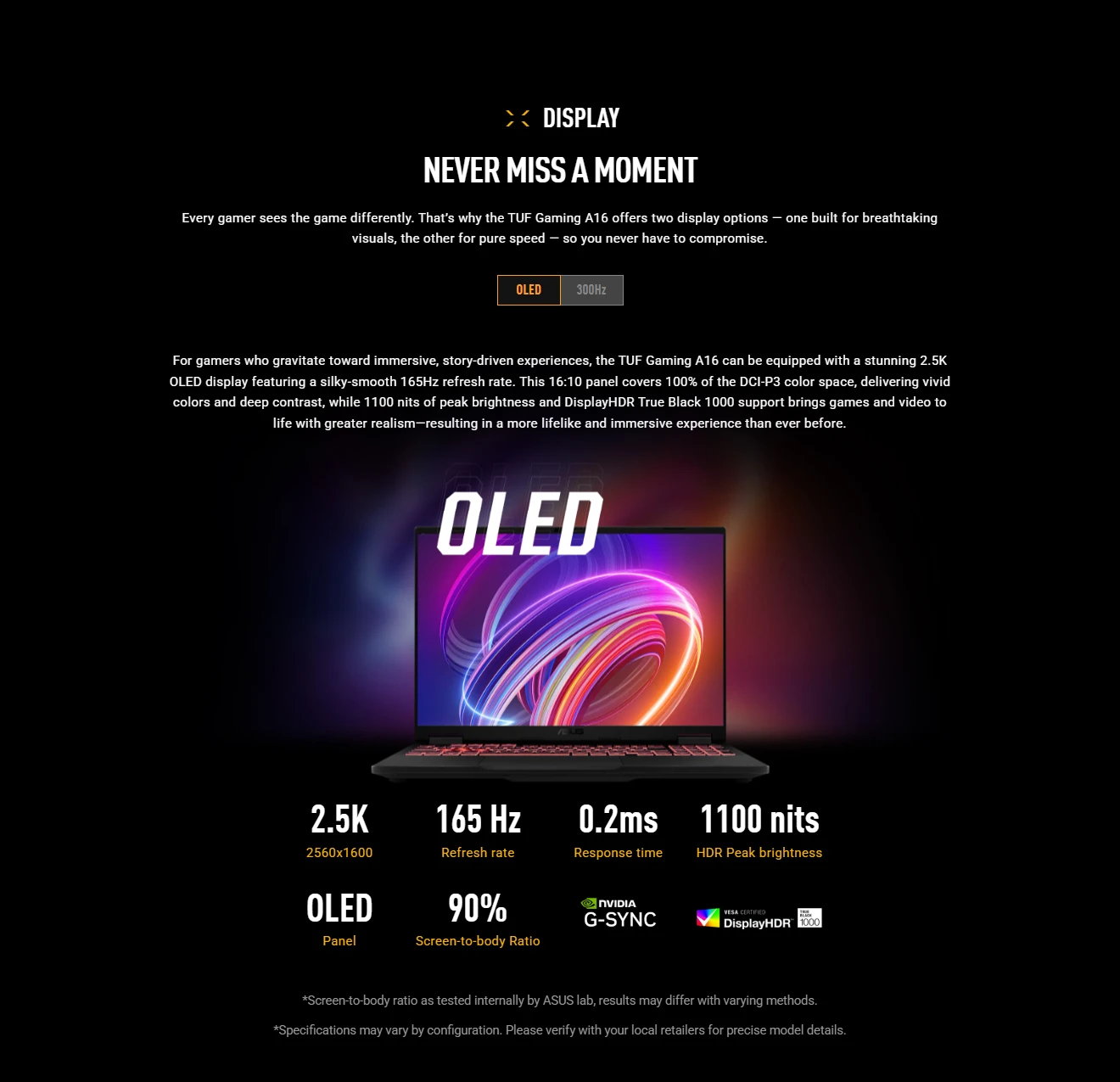 ASUS TUF Gaming A16 — detail view
